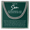 Your Smiling Face Again cuban link chain silver front