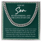 Your Smiling Face Again cuban link chain silver front