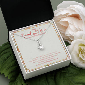 Always Being Strong alluring beauty pendant white flower