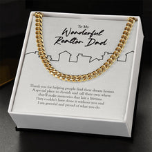 Load image into Gallery viewer, Find Their Dream Home cuban link chain gold standard box
