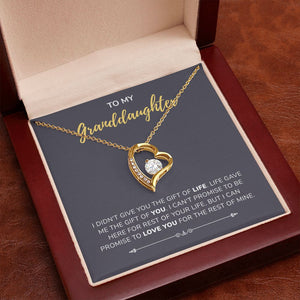Gift Of You forever love gold pendant premium led mahogany wood box