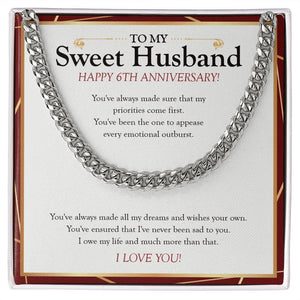 Every Emotional Outburst cuban link chain silver front