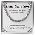 Complete With You cuban link chain silver front