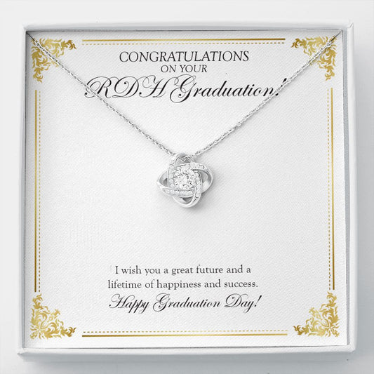 A Great Future love knot necklace front