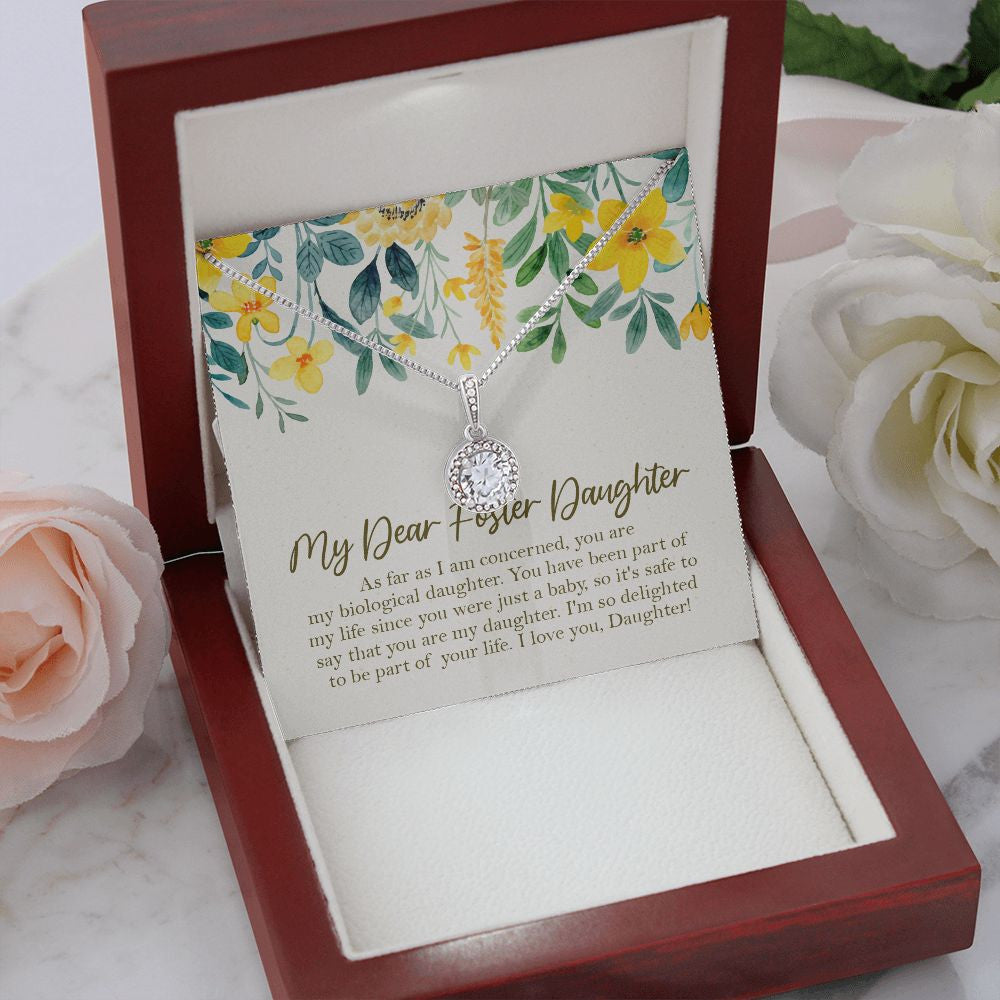 Been Part Of My Life eternal hope necklace premium led mahogany wood box