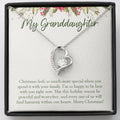 Special With Family forever love silver necklace front