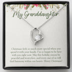 Special With Family forever love silver necklace front