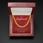 Colorful Magical Festival cuban link chain gold mahogany box led