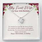Like The Finest Of Wine love knot necklace front