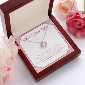 A Wonderful Ride With You love knot pendant luxury led box red flowers