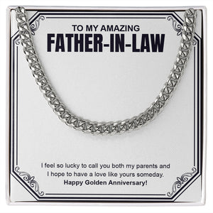 To Have Love Like Yours cuban link chain silver front