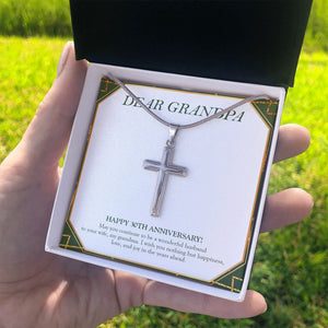 Wish You Nothing But Happiness stainless steel cross standard box on hand