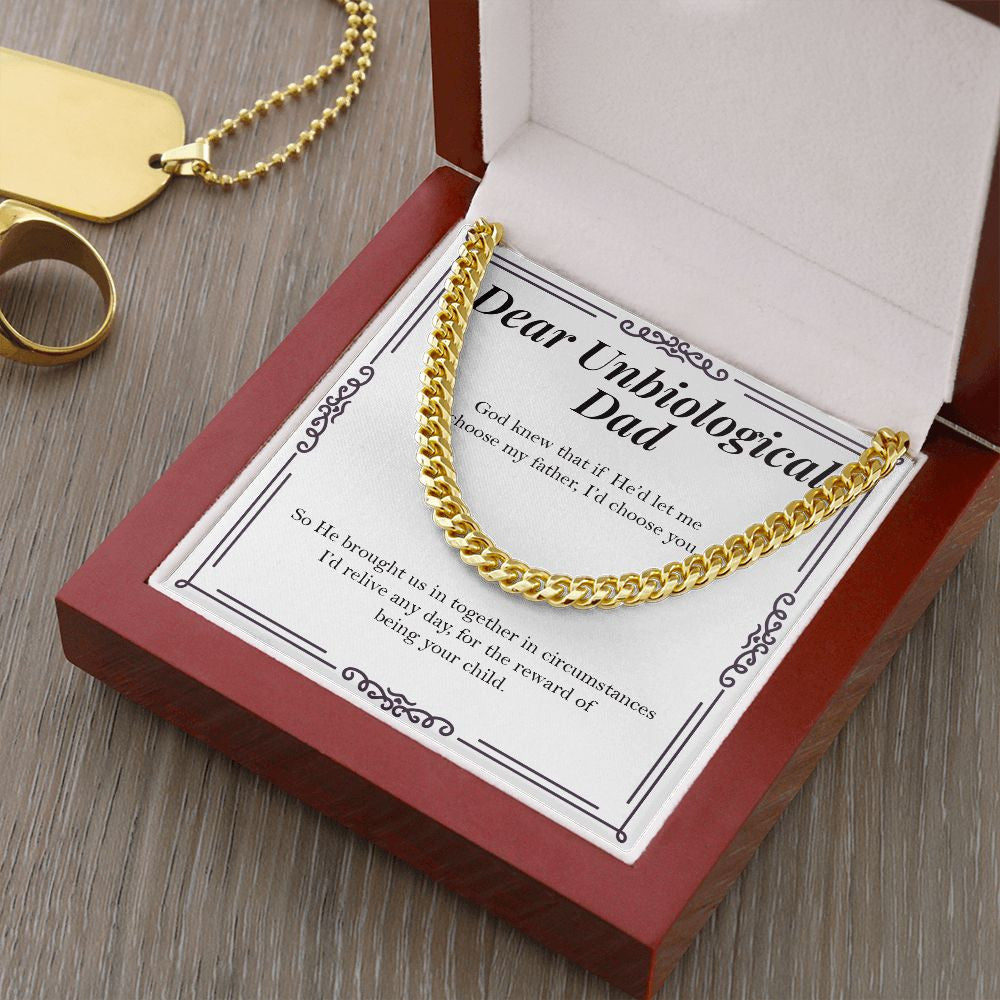 Brought Us Together cuban link chain gold luxury led box