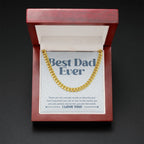 You are the World cuban link chain gold mahogany box led