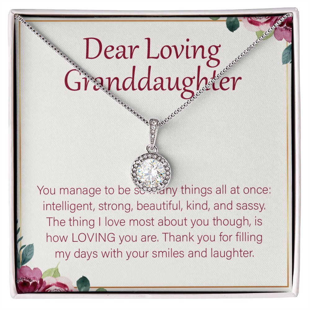 With Your Smiles And Laughter eternal hope necklace front