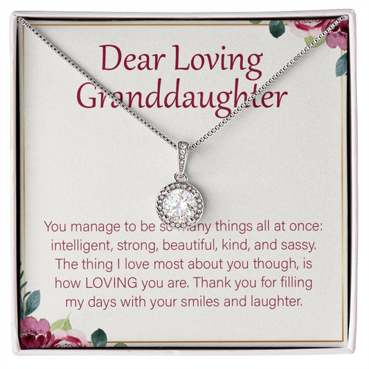 With Your Smiles And Laughter eternal hope necklace front