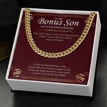 Load image into Gallery viewer, Happy And Blessed cuban link chain gold standard box
