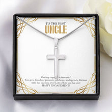 Load image into Gallery viewer, Spend A Lifetime stainless steel cross yellow flower
