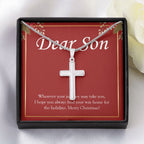 Find Your Way Home stainless steel cross yellow flower