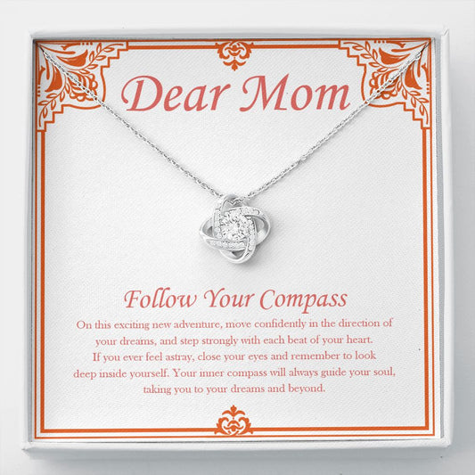Deep Inside Yourself love knot necklace front