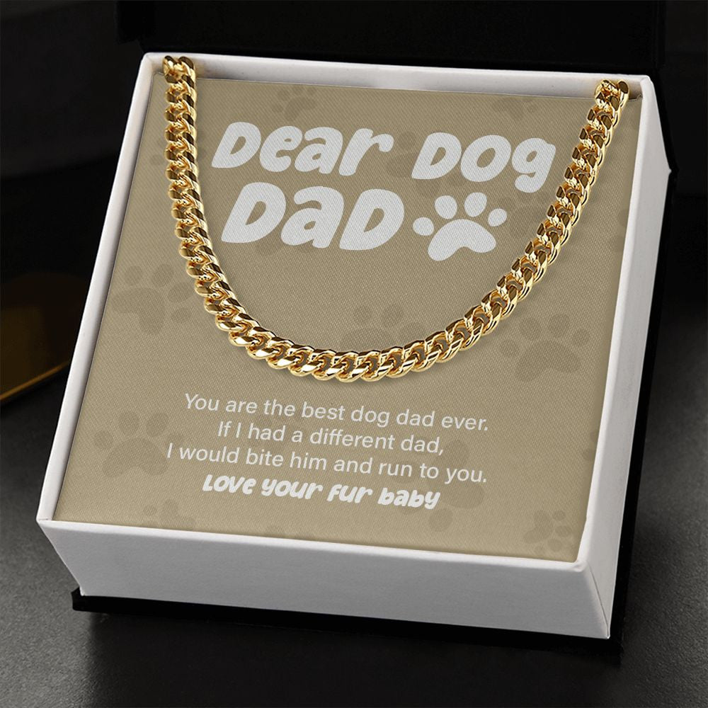 Run To You cuban link chain gold standard box