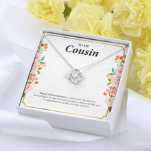 Load image into Gallery viewer, Fortunate To Find A Wife love knot pendant yellow flower
