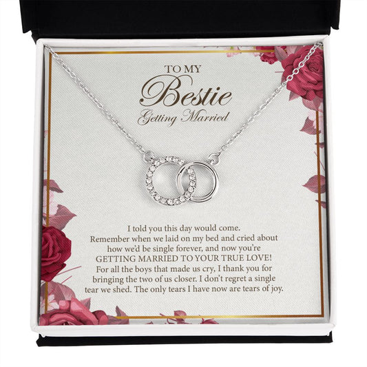 I Don't Regret A Single Tear double circle necklace front