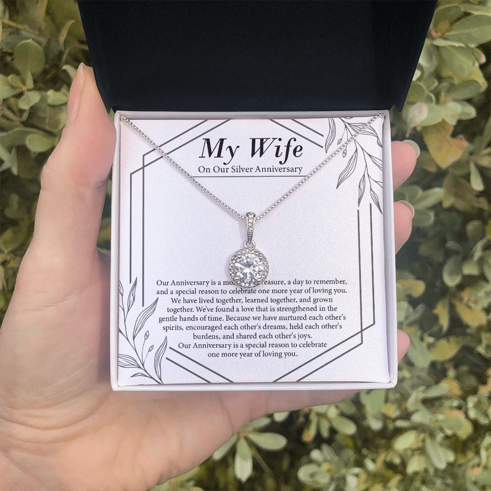 Moment Of Treasure eternal hope necklace in hand
