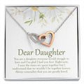 I Had You First interlocking heart necklace front