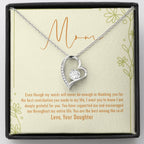 Great Contribution forever love silver necklace front