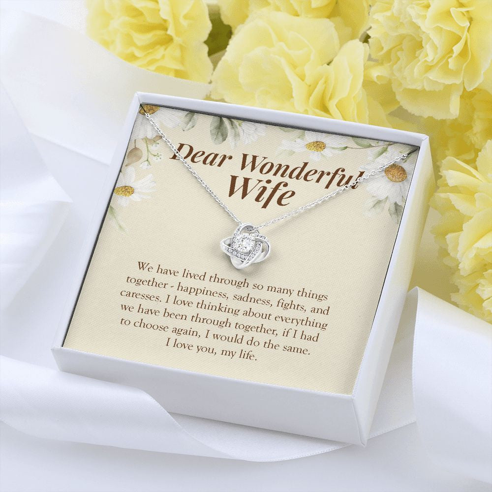 Lived Through Together love knot pendant yellow flower