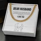 Wonderful Man like You cuban link chain gold standard box
