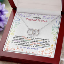 Load image into Gallery viewer, You Gently Hold double circle necklace luxury led box close up
