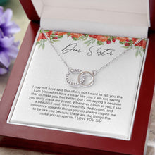Load image into Gallery viewer, A Beautiful Soul double circle necklace luxury led box close up
