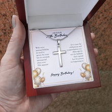 Load image into Gallery viewer, Certainly Extra-Special stainless steel cross luxury led box hand holding
