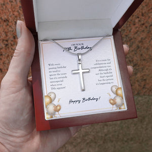 Certainly Extra-Special stainless steel cross luxury led box hand holding