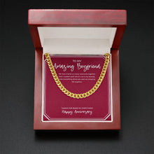 Load image into Gallery viewer, Amazing Life Together cuban link chain gold mahogany box led
