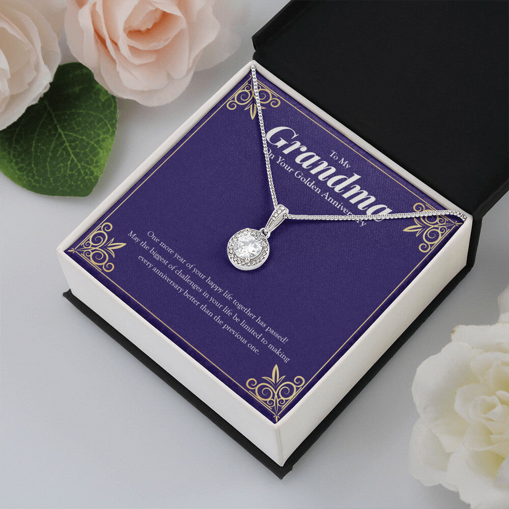 One Happy Life Together eternal hope pendant yellow flower