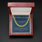 You Are The Best cuban link chain gold mahogany box led