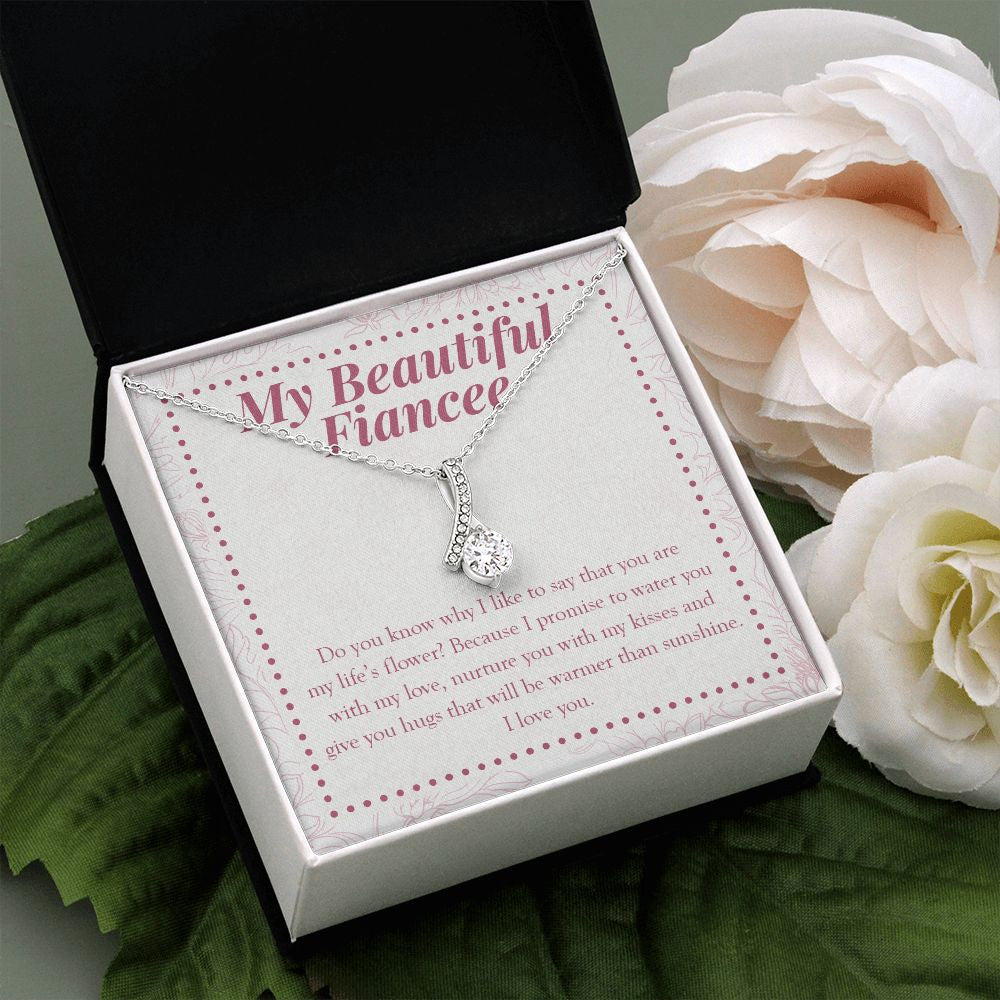 Life's Flower alluring beauty pendant white flower
