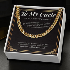 Excitement Remains The Same cuban link chain gold standard box