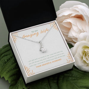 Will Always Stay alluring beauty pendant white flower