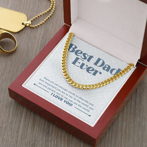 You are the World cuban link chain gold luxury led box