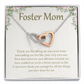 A Better Person In Life interlocking heart necklace front