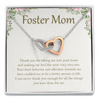 A Better Person In Life interlocking heart necklace front