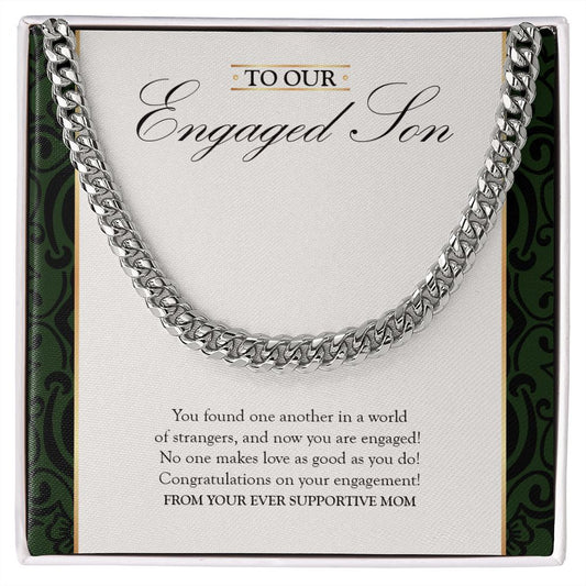 In A World Of Strangers cuban link chain silver front