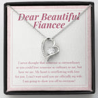 Overflowing with Love for You forever love silver necklace front