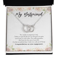 Important Step double circle necklace front
