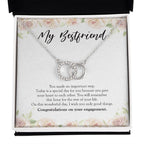 Important Step double circle necklace front