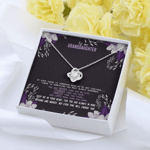 Not Even Time Will Change That love knot pendant yellow flower